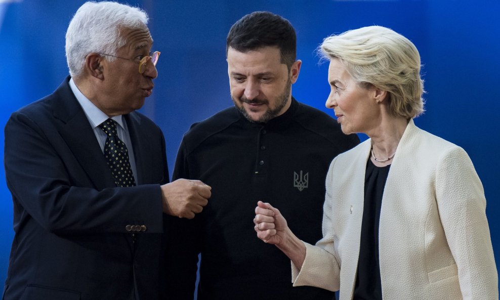 António Costa, Volodimir Zelenski, Ursula von der Leyen