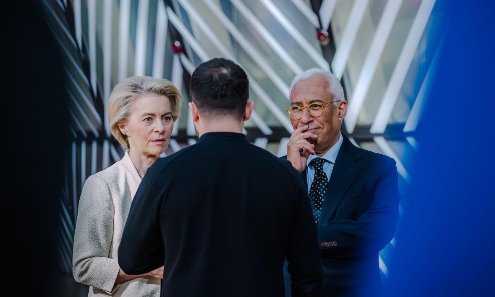 Ursula von der Leyen, Volodimir Zelenski, Antonio Costa