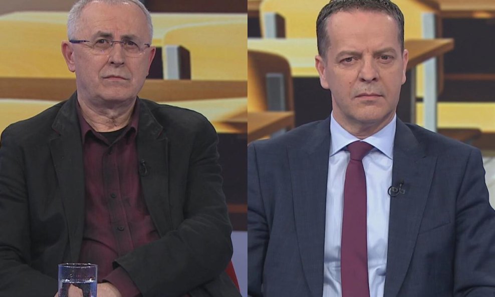 Željko Stipić iz Sindikata Preporod i Stipe Mamić, državni tajnik u Ministarstvu znanosti