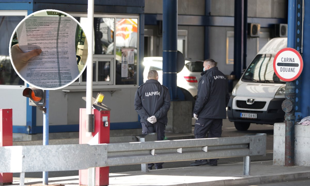 Granični prijelaz Batrovci, dokument temeljem kojeg je odbijen ulazak u Srbiju fotoreporteru Pixsella