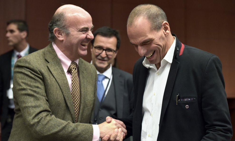 Janis Varufakis Luis De Guindos 