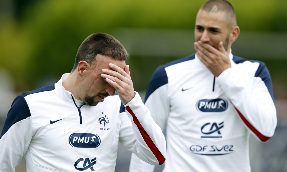 Franck Ribery i Karim Benzema