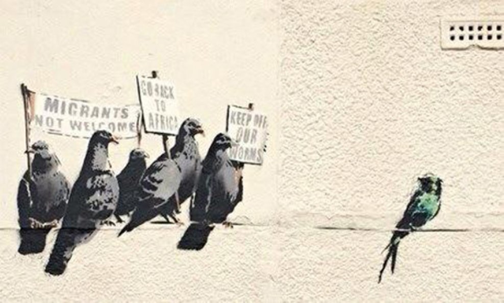 Banksy, imigranti