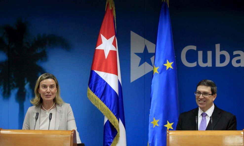 Federica Mogherini i Bruno Rodriguez