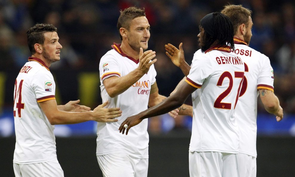 Francesco Totti, Alessandro Florenzi, Gervinho i Daniele De Rossi