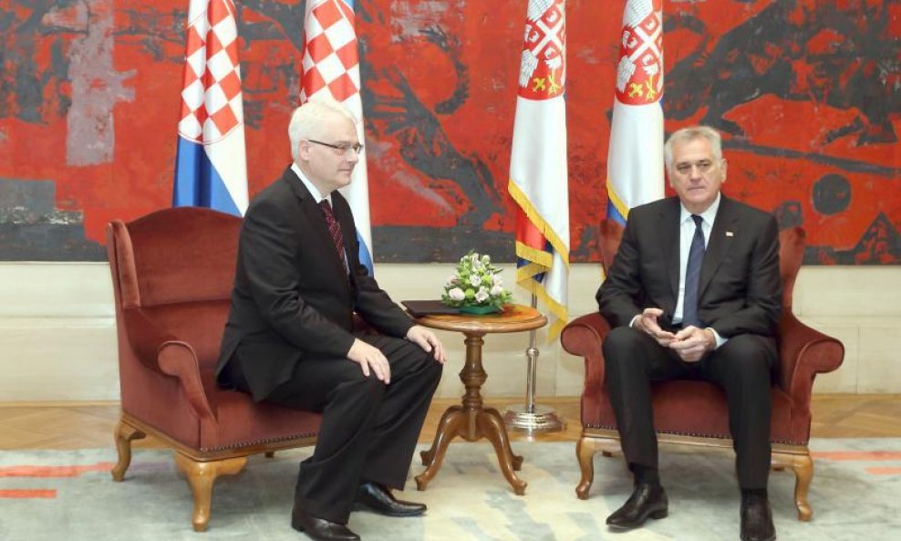 Ivo Josipović i Tomislav Nikolić u Beogradu (1)