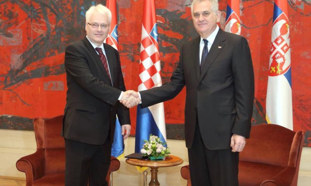 Ivo Josipović i Tomislav Nikolić u Beogradu (2)