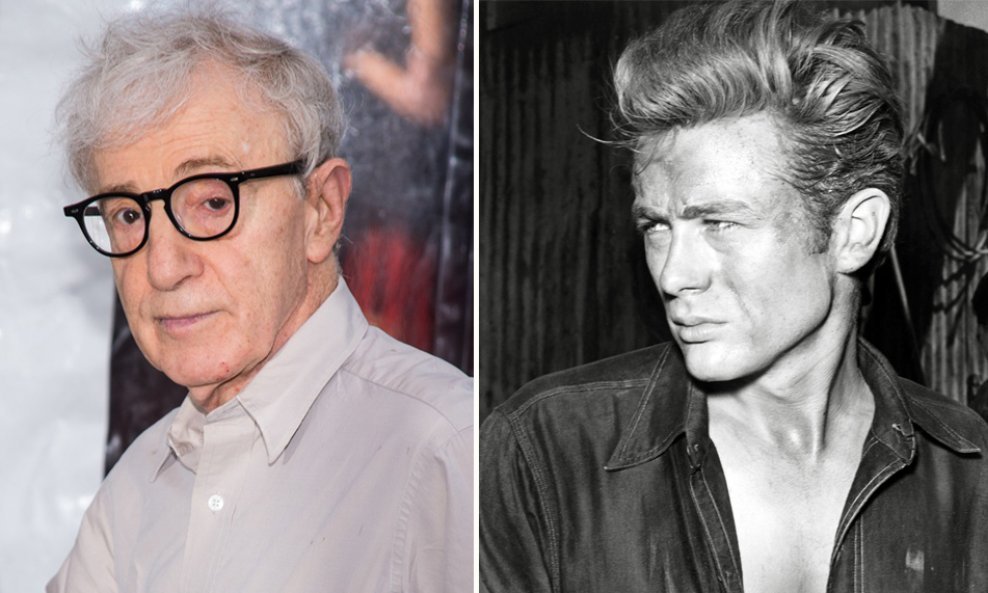 spojka - Woody Allen i James Dean