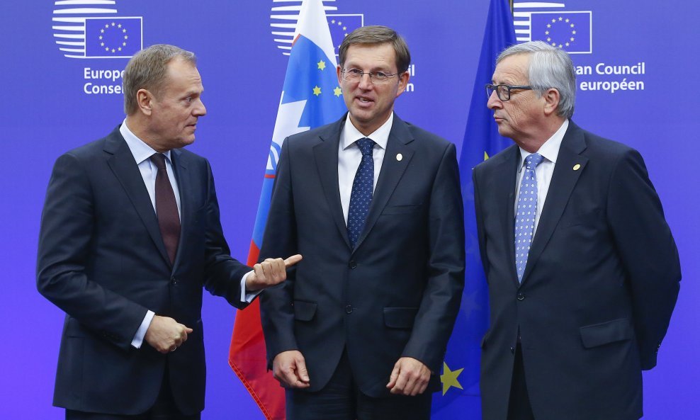 Donald Tusk, Miro Cerar i Jean-Claude Juncker