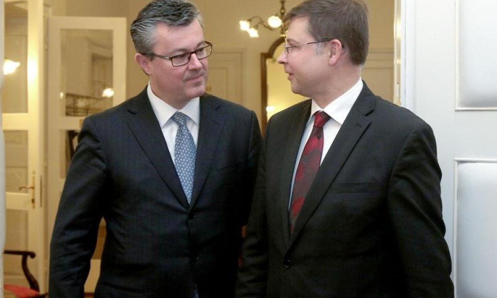 Tihomir Orešković i Vadis Dombrovskis