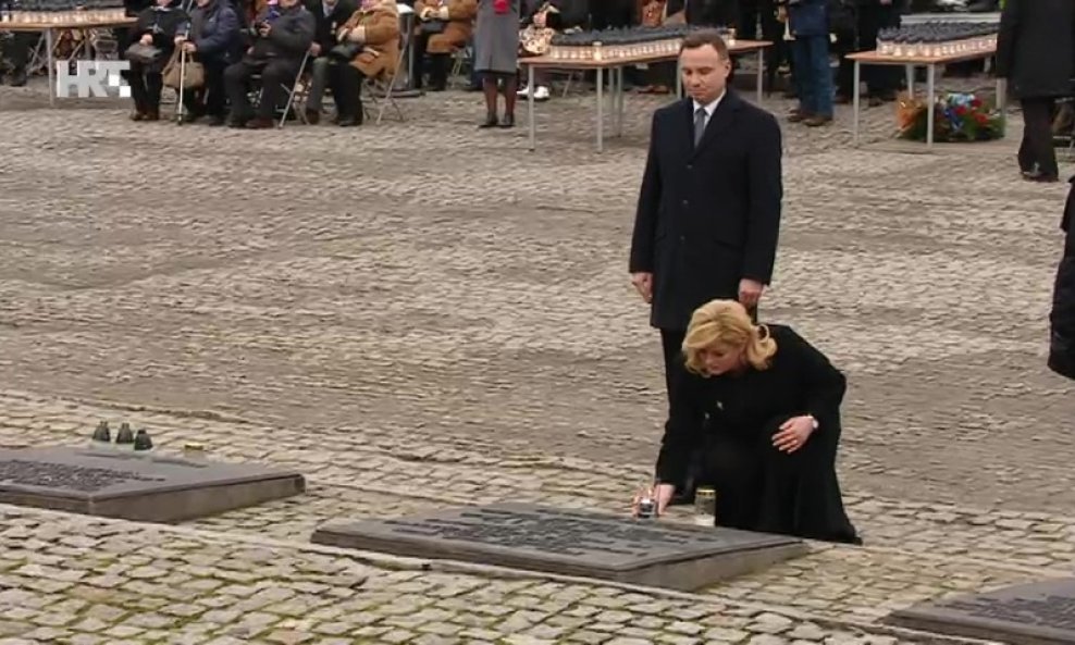 Kolinda Grabar Kitarović u Auschwitzu