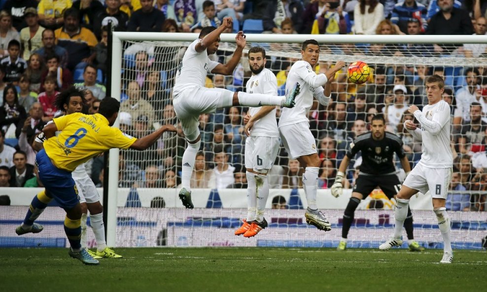 Marcelo, Casemiro, Nacho, Cristiano Ronaldo and Toni Kroos 