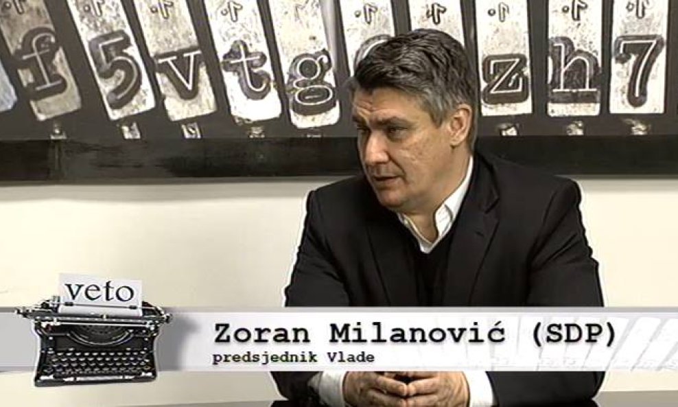 Zoran Milanović u emisiji Veto