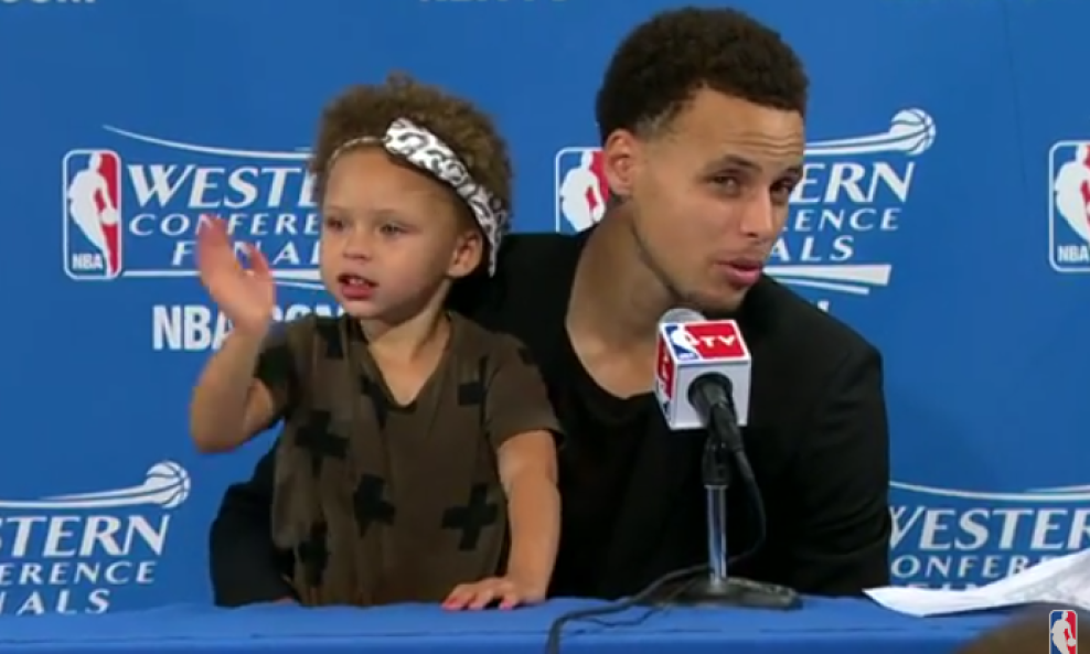 Stephen Curry i kćer Riley