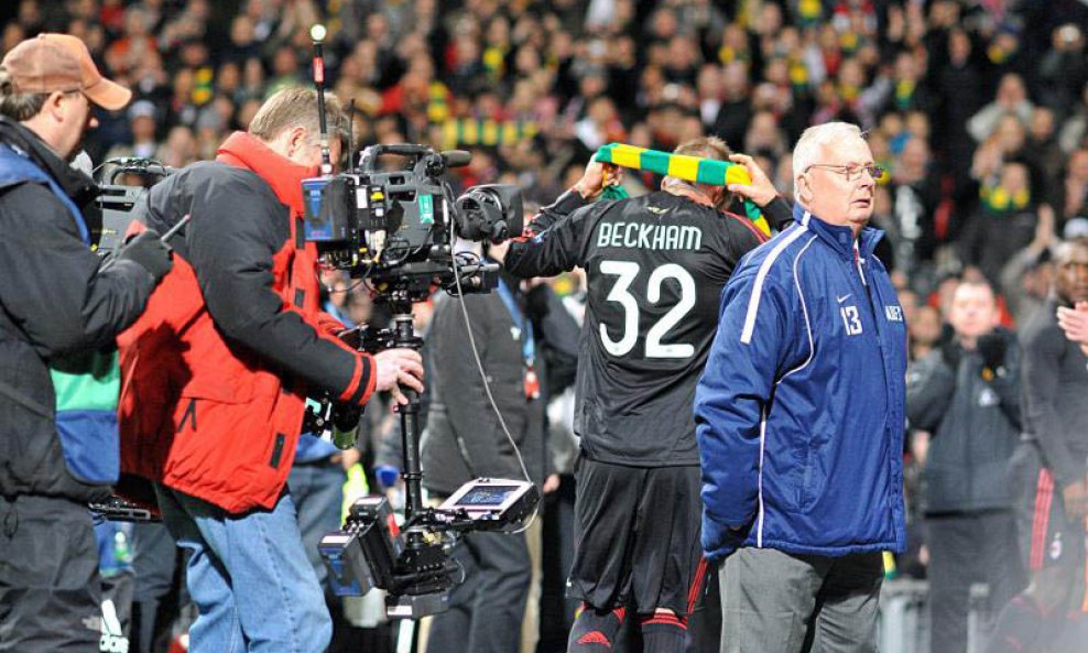 David Beckham, AC Milan , Old Trafford 2010, šal