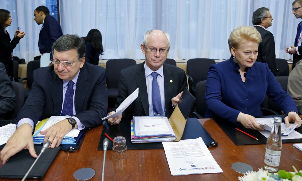 Jose Manuel Barroso, Herman Van Rompuy, Dalia Grybauskaite