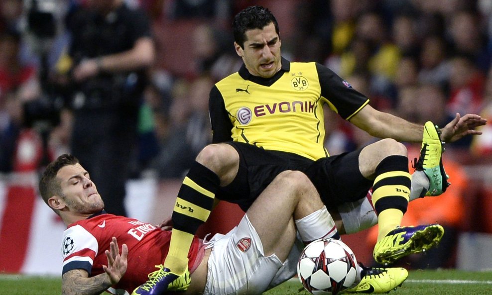 Arsenal - Borussia D., Jack Wilshere i Henrikh Mkhitaryan