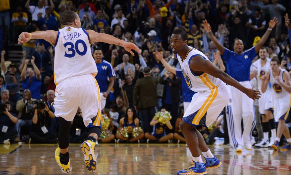 Stephen Curry (30) i Harrison Barnes