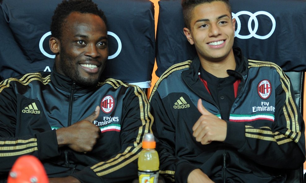 Hachim Mastour Michael Essien AC Milan