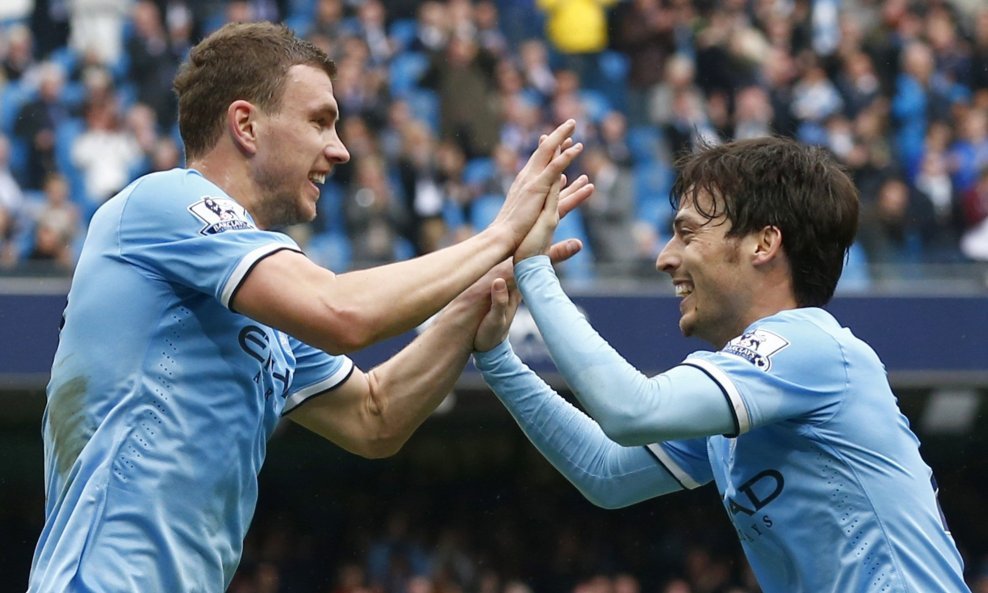 Edin Džeko i David Silva