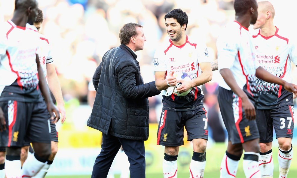 Brendan Rodgers Luis Suarez Liverpool FC