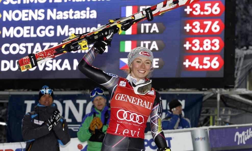 Mikaela Shiffrin slalom Levi