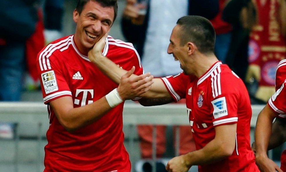 Mario Mandžukić Franck Ribery