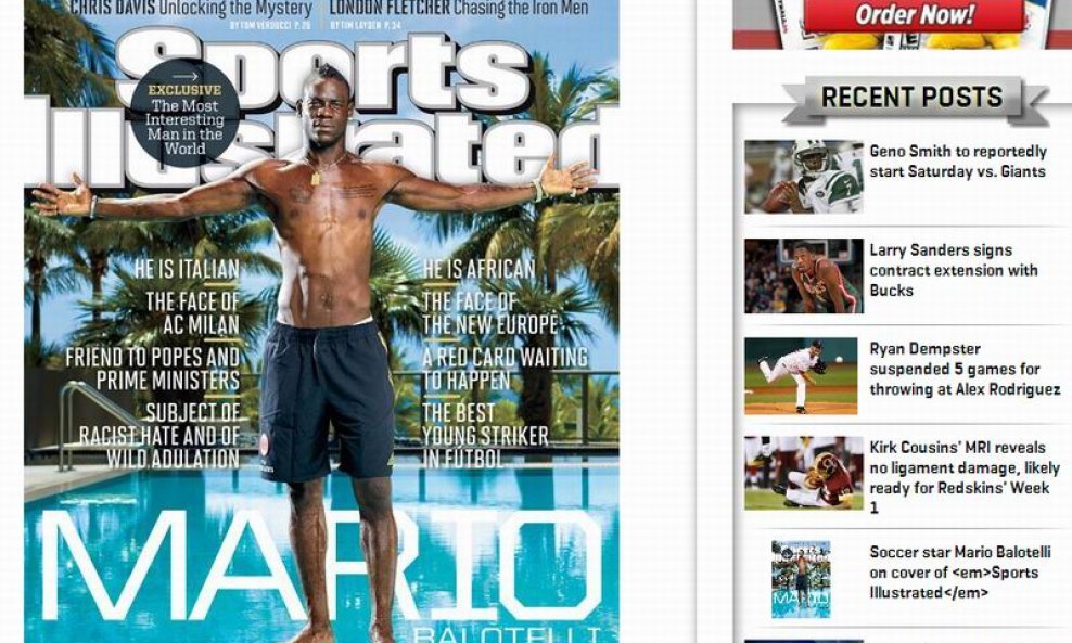 Mario Balotteli na naslovnici Sports Illustrated