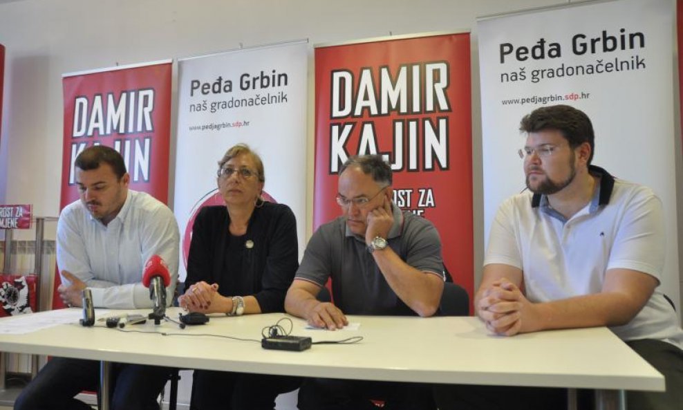 Danijel Ferić, Ana Damjanac, Damir Kajin i Peđa Grbin
