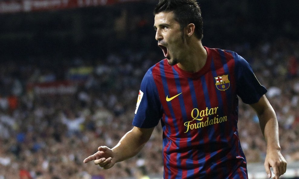 El Clasico 4 David Villa