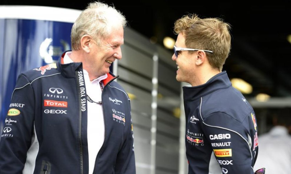 Helmut Marko i Sebastian Vettel