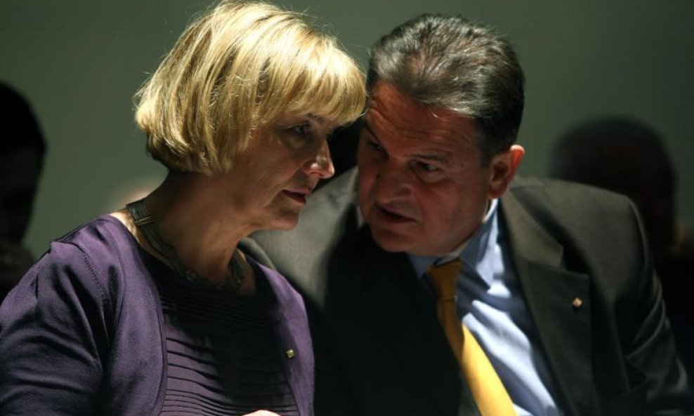 Vesna Pusić i Radimir Čačić