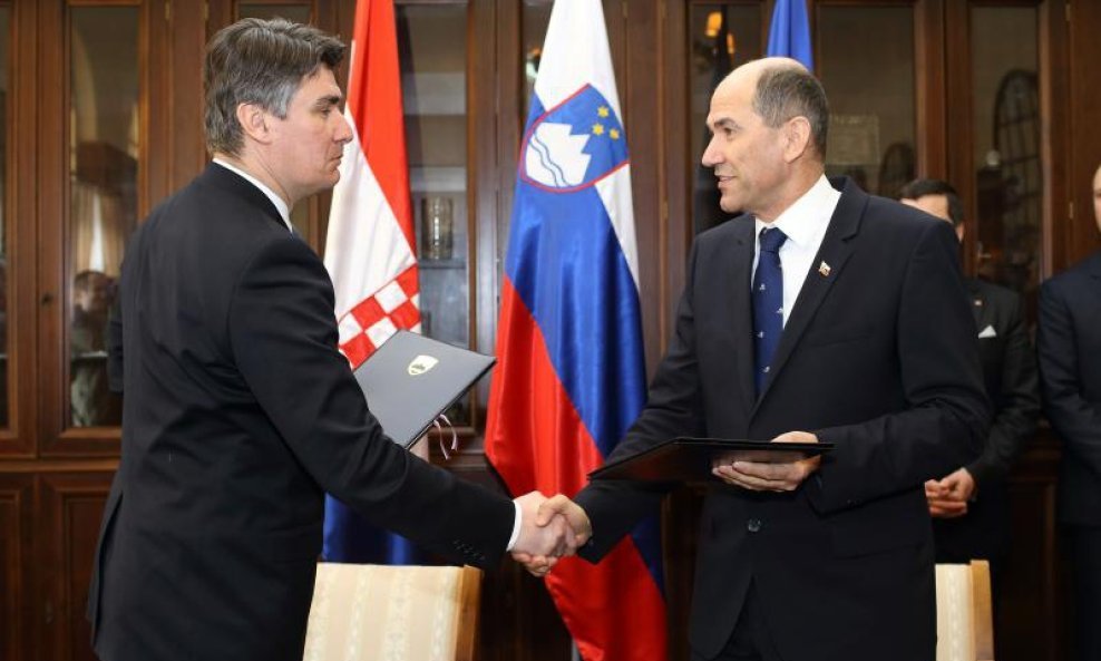 Zoran Milanović i Janez Janša