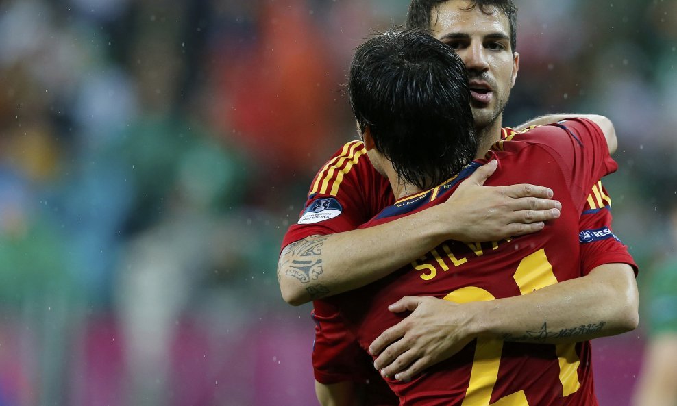 Cesc Fabregas i David Silva