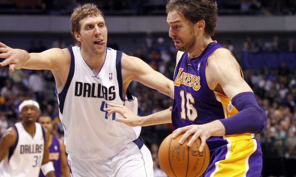 Dirk Nowitzki i Pau Gasol