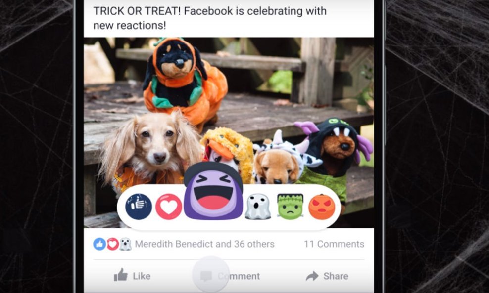 Facebook Reactions Halloween