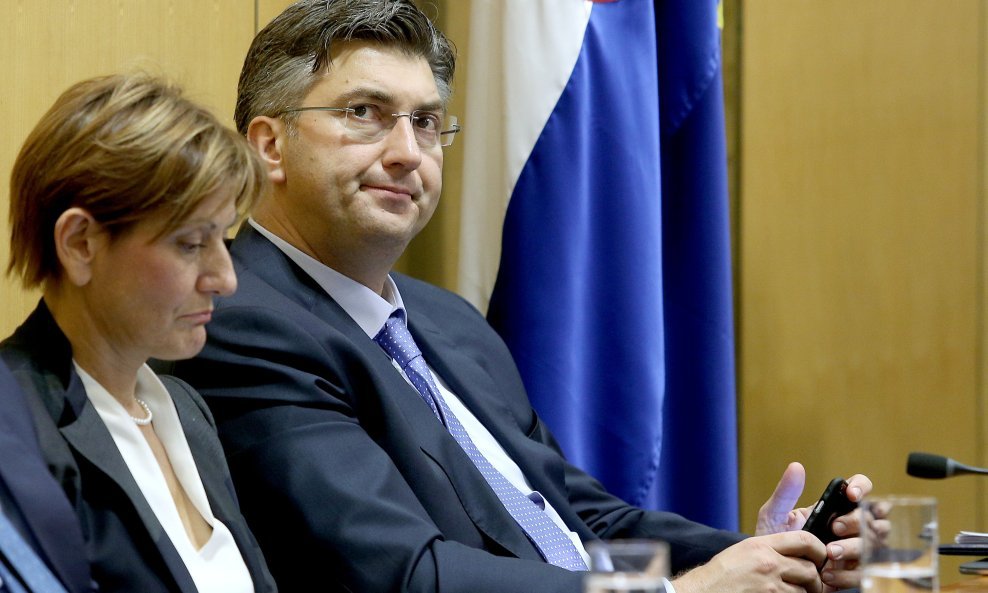 Martina Dalić i Andrej Plenković 