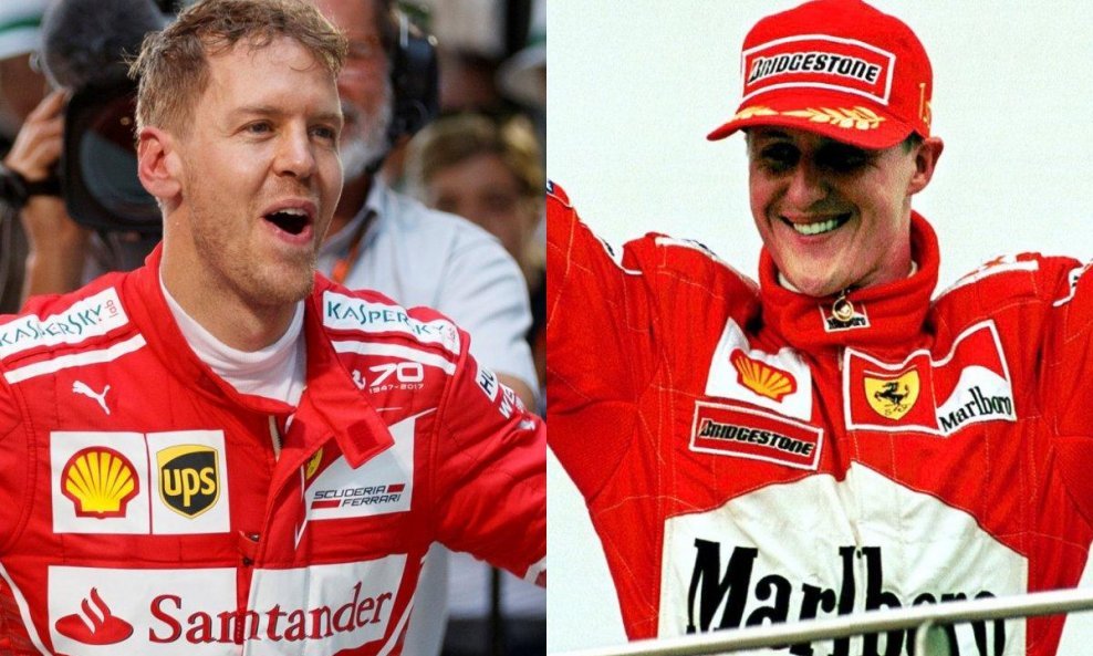 Sebastian Vettel i Michael Schumacher