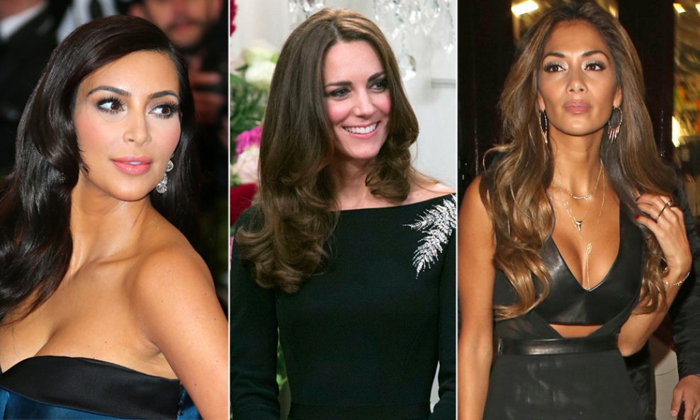 Kate Middleton, Nicole, Kim Kardashianspojka