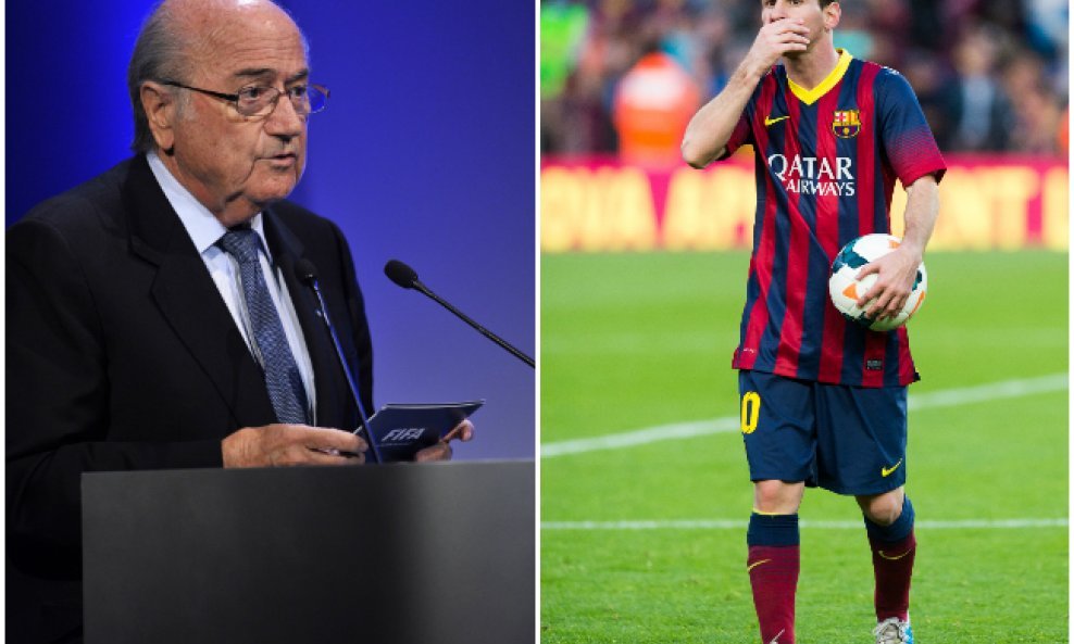 Sepp Blatter i Leo Messi