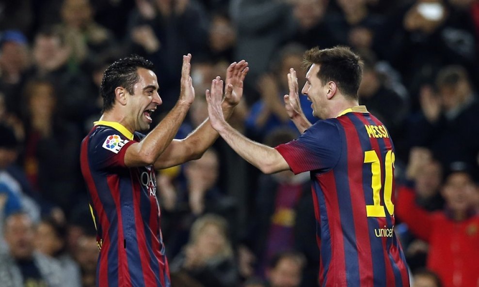 Xavi i Lionel Messi