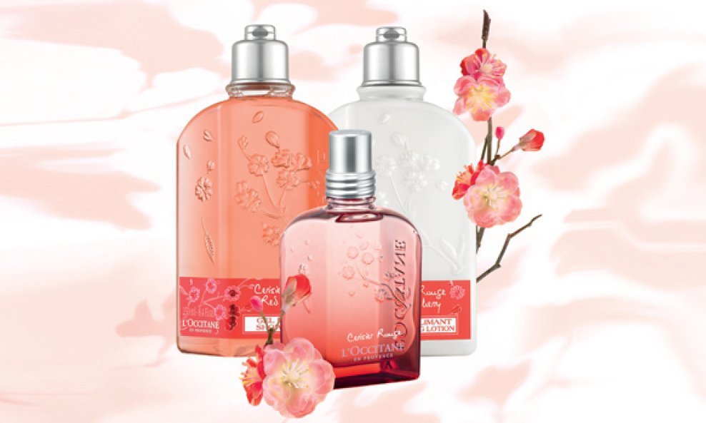 Loccitane_Crvena trešnja - trio EDT, gel i mlijeko