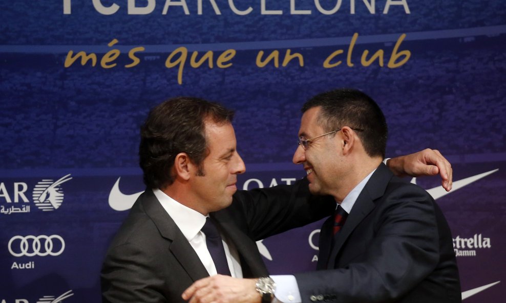 Sandro Rosell (lijevo) i Josep Maria Bartomeu