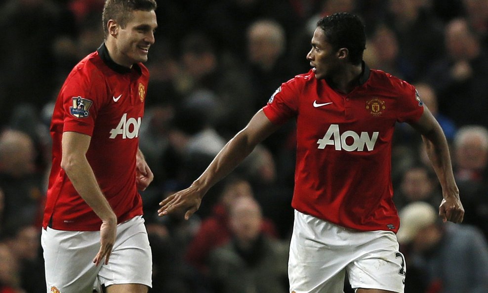 Nemanja Vidić Antonio Valencia Manchester United