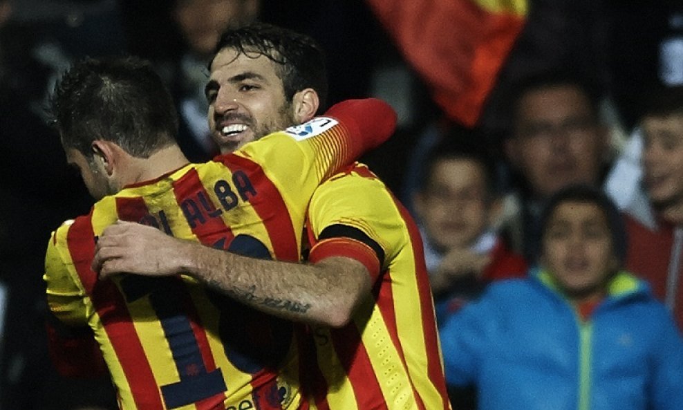 Jordi Alba i Cesc Fabregas