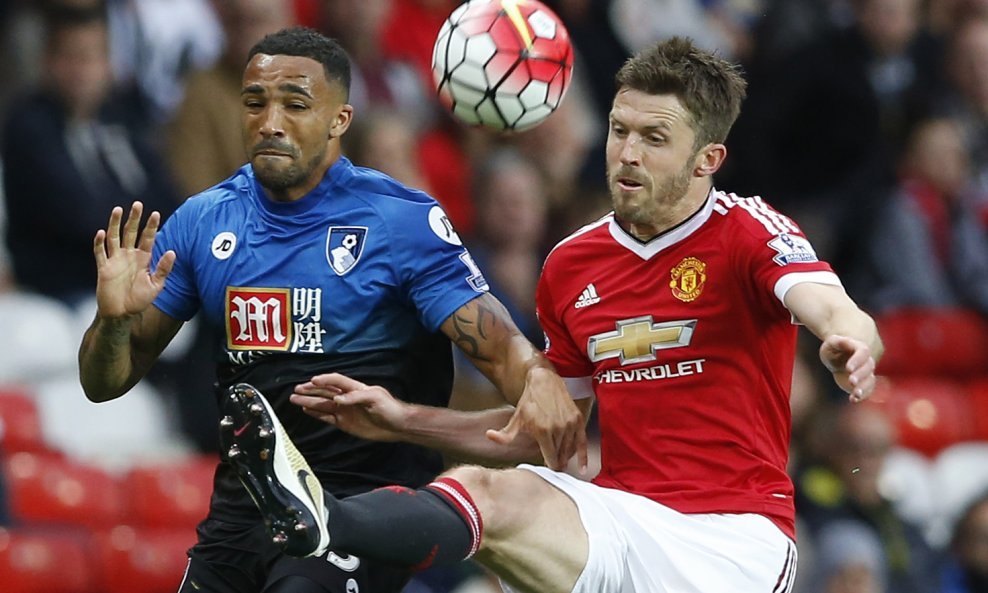 Michael Carrick (Manchester United) i Callum Wilson ( Bournemout)