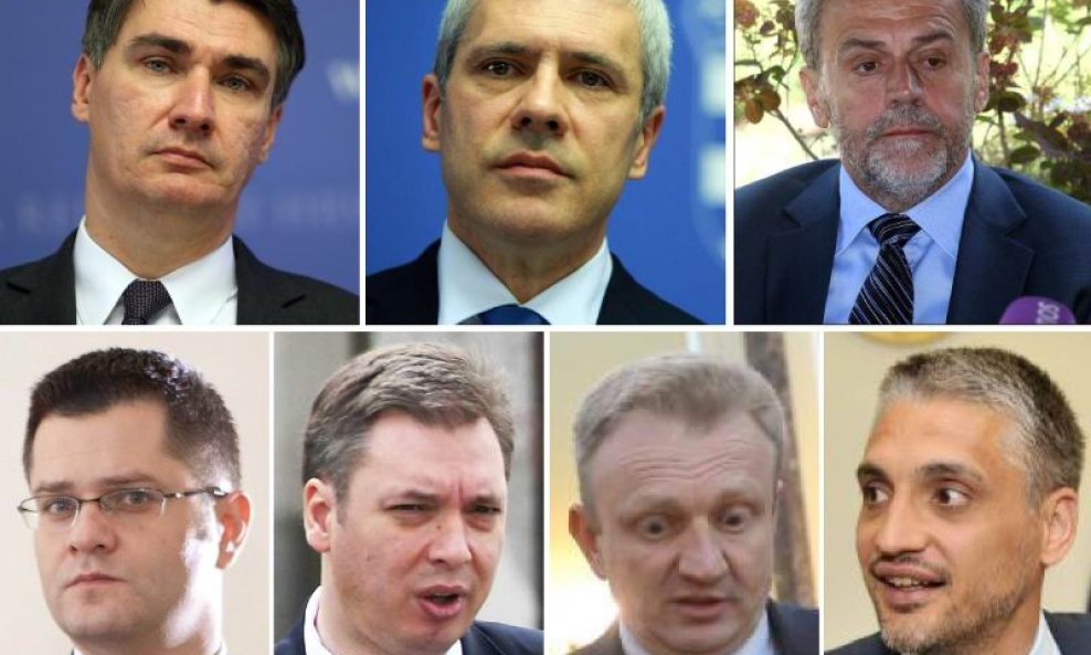 Milanović, Tadić, Bandić, Jeremić, Vučić, Đilas i Jovanović