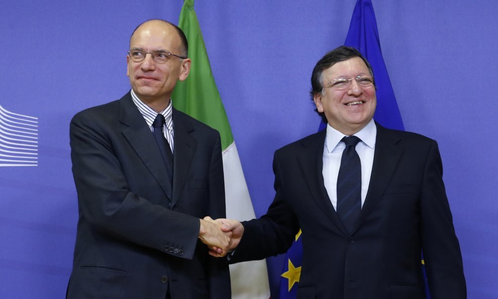 Enrico Letta i Jose Manuel Barroso