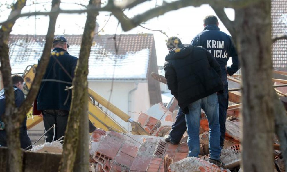 kuća srušena do temelja eksplozija plina u varaždinu