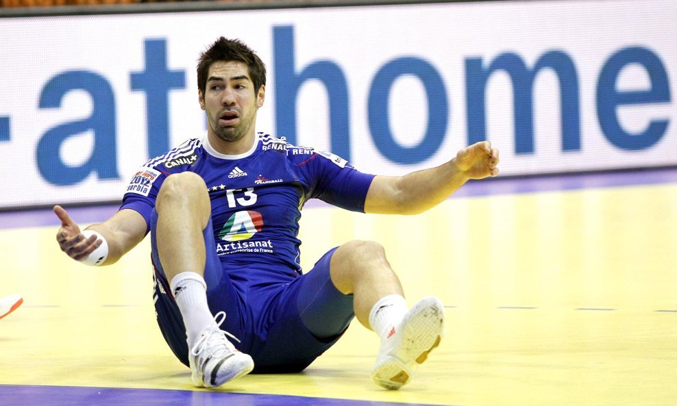 Nikola Karabatić snimljen tijekom beogradskog Eura 2012